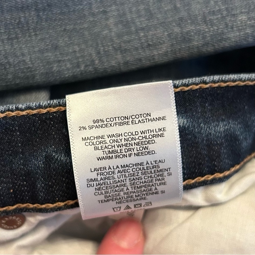 Express Girlfriend High Rise Denim Jeans Women’s SZ 0 in Ripped Medium Wash - Picture 11 of 11